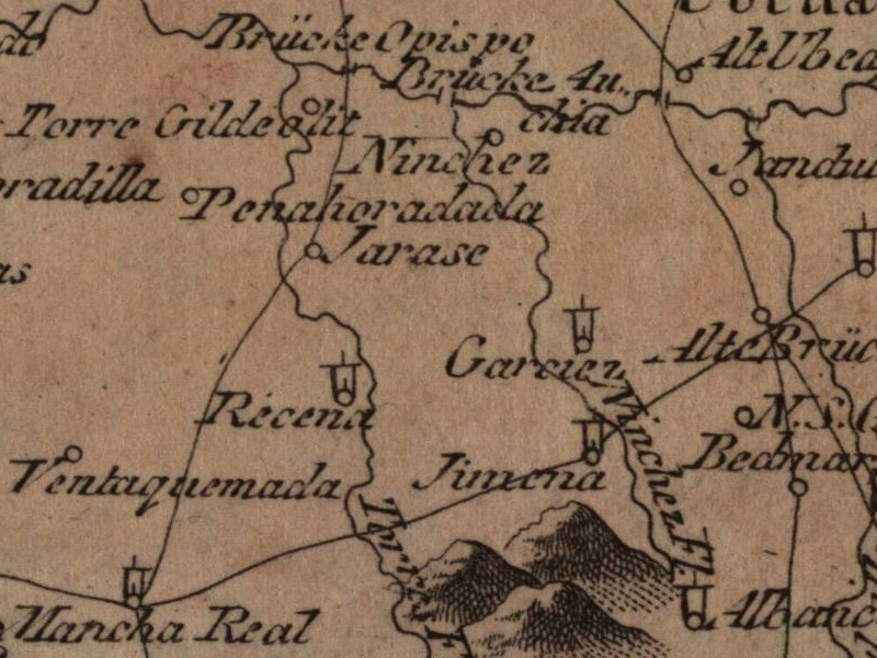 Garcez - Garcez. Mapa 1799