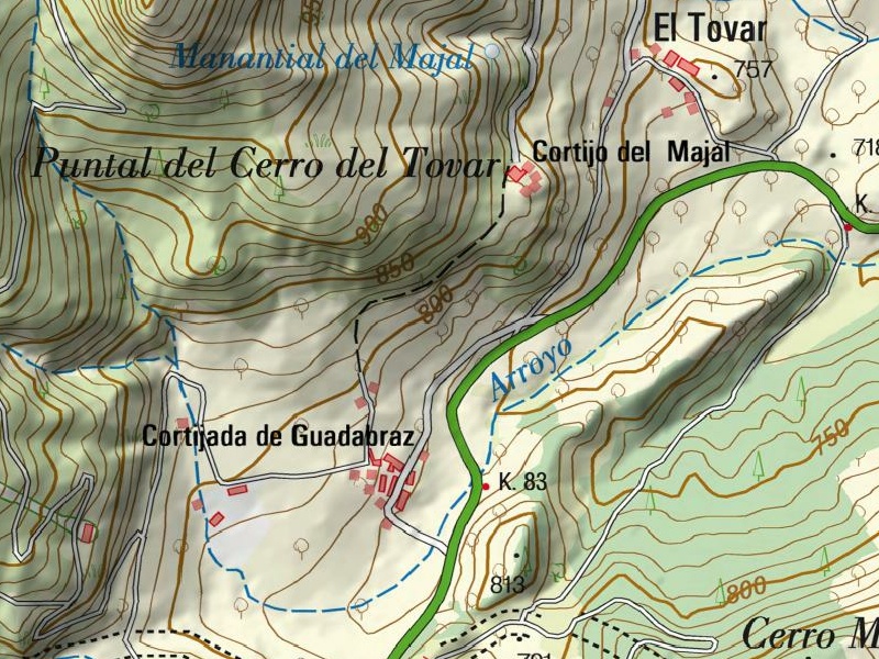 Aldea Guadabraz - Aldea Guadabraz. Mapa