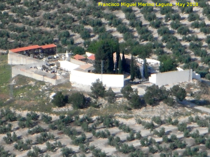 Cementerio de Jimena - Cementerio de Jimena. Desde la Cruz de la Talaya