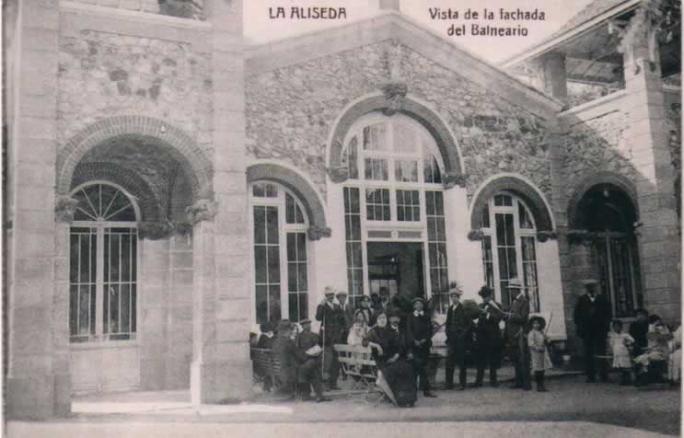 Balneario de la Aliseda - Balneario de la Aliseda. Foto antigua