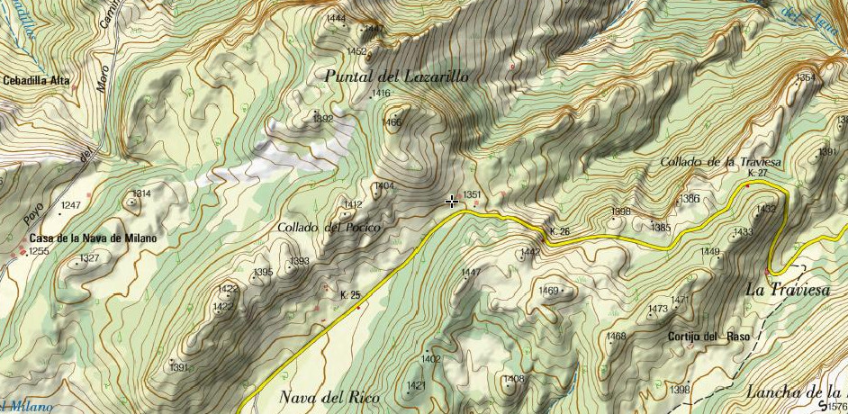 Collado del Pocico - Collado del Pocico. Mapa