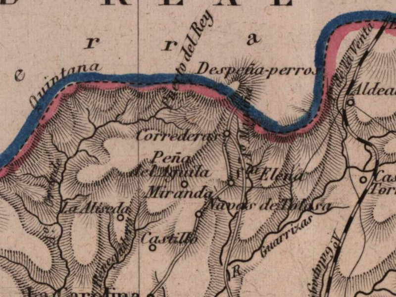 Aldea Miranda del Rey - Aldea Miranda del Rey. Mapa 1862