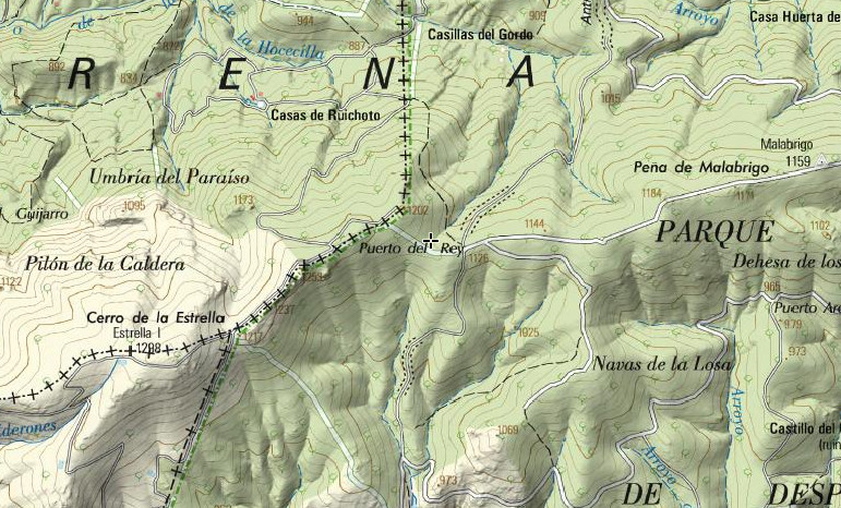 Puerto del Rey - Puerto del Rey. Mapa
