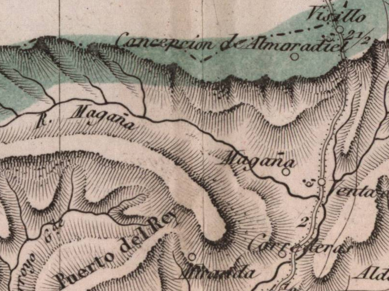 Puerto del Rey - Puerto del Rey. Mapa 1847