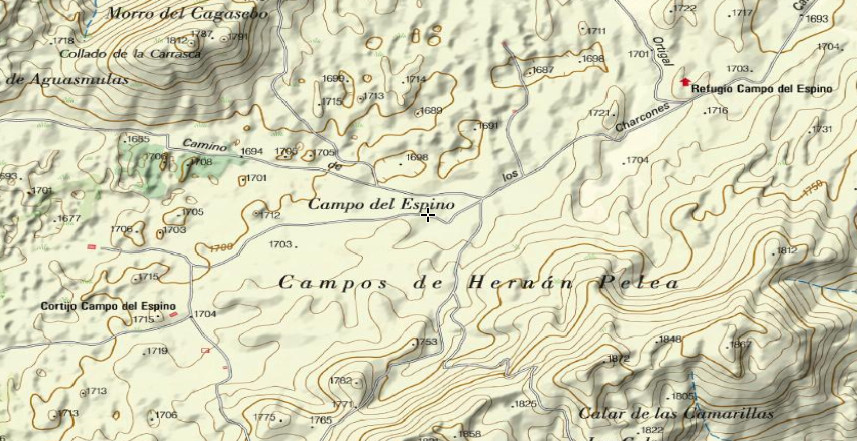 Campo del Espino - Campo del Espino. Mapa