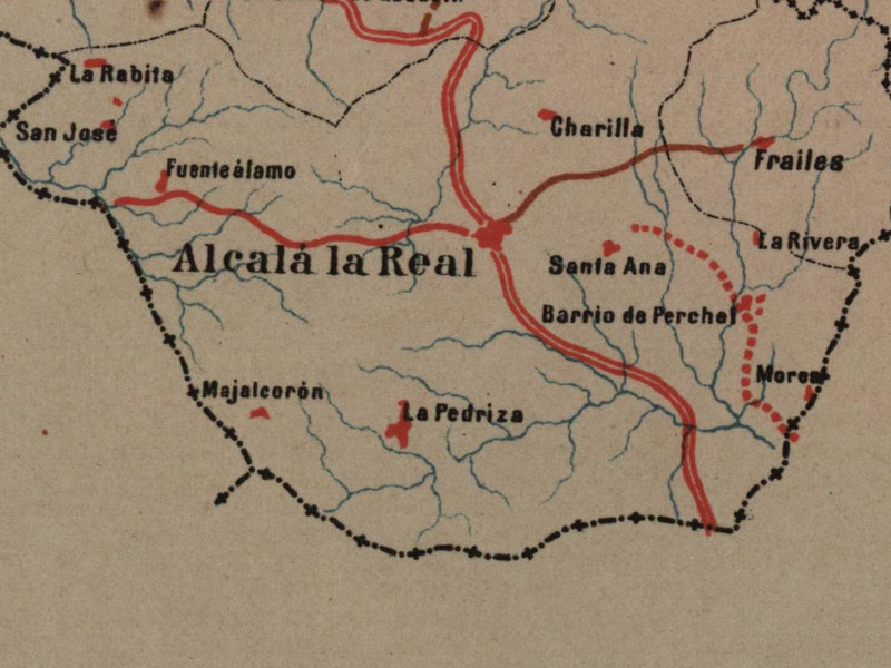 Aldea San Jos de la Rbita - Aldea San Jos de la Rbita. Mapa 1885