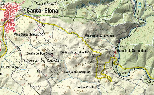 Estacin de Santa Elena - Estacin de Santa Elena. Mapa