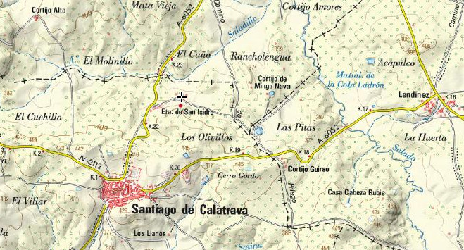 Paraje del Cao - Paraje del Cao. Mapa