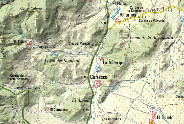 Aldea La Alberquilla - Aldea La Alberquilla. Mapa