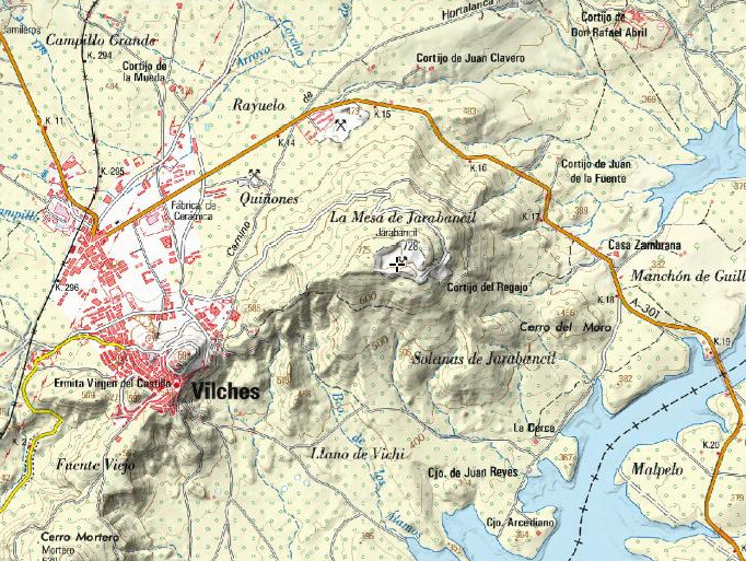 Cerro Jarabancil - Cerro Jarabancil. Mapa