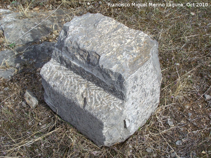 Cantera del Ro Vboras - Cantera del Ro Vboras. Restos de piedra tallada