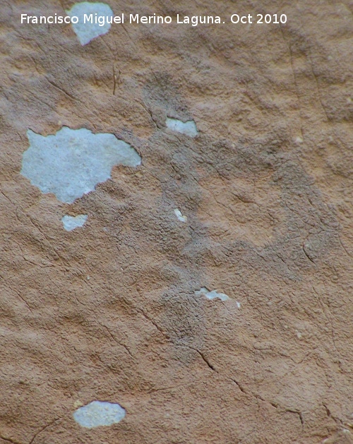 Pinturas rupestres de la Cueva del Plato grupo I - Pinturas rupestres de la Cueva del Plato grupo I. Antropomorfo fi inferior