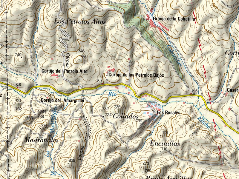 Los Petrolos Altos - Los Petrolos Altos. Mapa