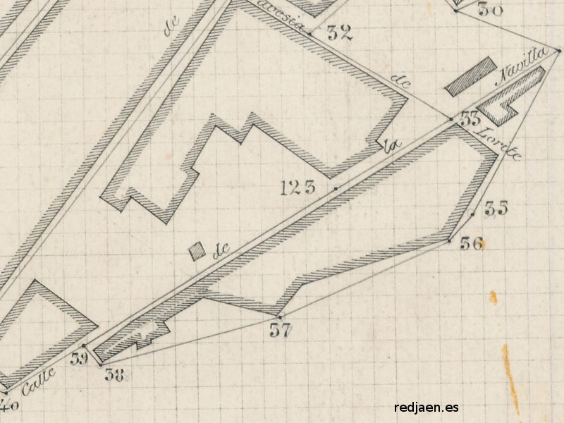 Calle Navillas - Calle Navillas. Plano topogrfico de 1894