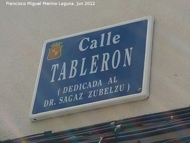 Calle Tablern - Calle Tablern. Placa