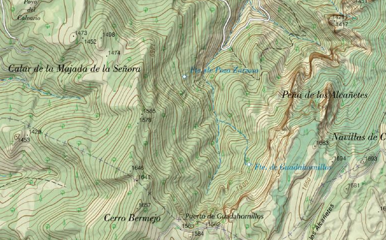 Guadahornillos - Guadahornillos. Mapa