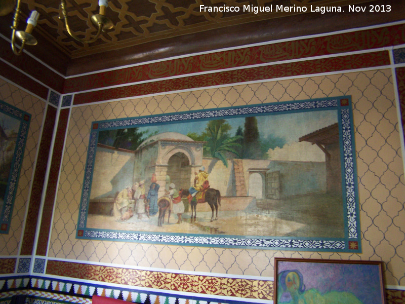 Casa de los Morales - Casa de los Morales. Fresco de una de las habitaciones