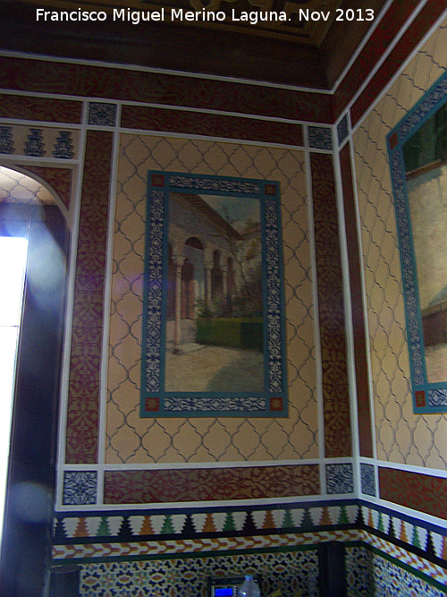 Casa de los Morales - Casa de los Morales. Fresco de una de las habitaciones