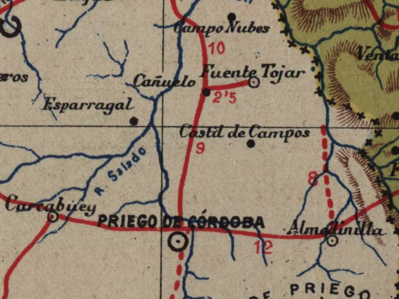 Historia de Almedinilla - Historia de Almedinilla. Mapa 1901