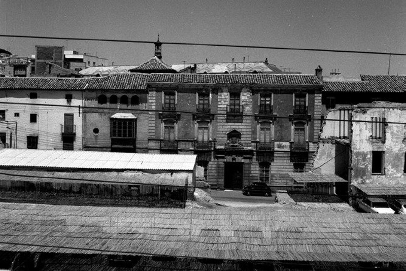 Palacio del Vizconde de Los Villares - Palacio del Vizconde de Los Villares. Foto antigua. Fotografa de Jos Ortega Snchez. Archivo IEG