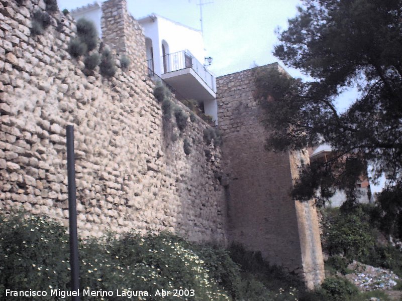 Muralla de Baena - Muralla de Baena. Muralla desde la Puerta de la Consolacin hacia la Torre del Sol