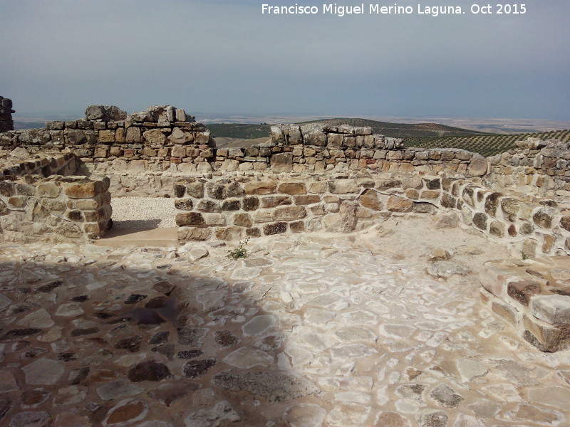 Castillo de Torreparedones - Castillo de Torreparedones. Edificacin del Patio de Armas