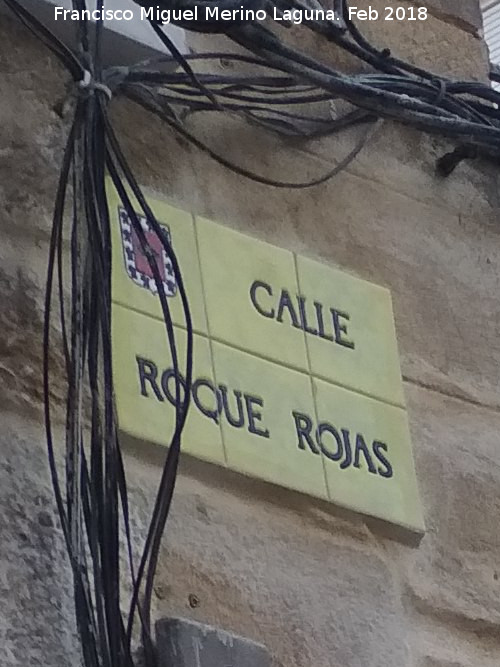 Calle Roque Rojas - Calle Roque Rojas. Placa