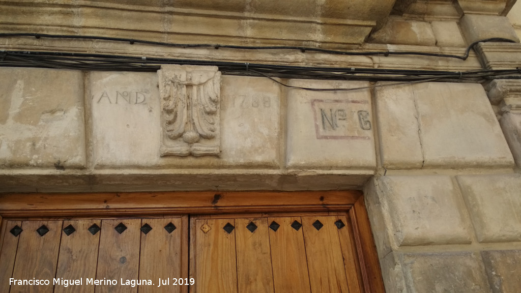 Casa de la Calle Montiel n 6 - Casa de la Calle Montiel n 6. Detalle