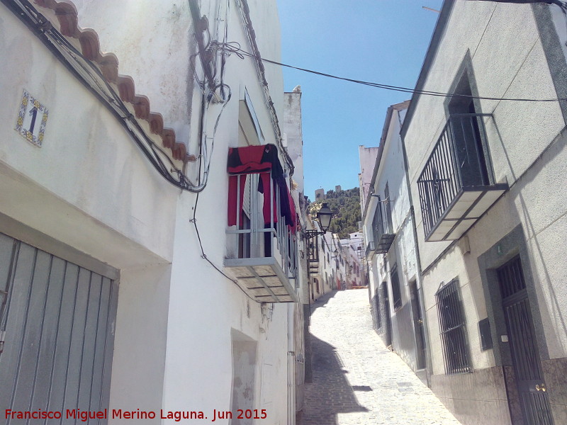 Calle Zumbajarros - Calle Zumbajarros. Desde el mismo punto de mira que la foto antigua