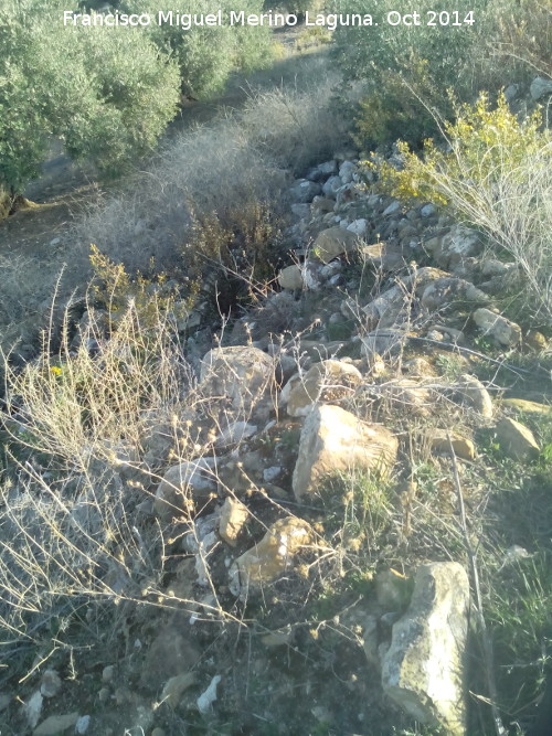 Torren del Cerro de la Atalaya - Torren del Cerro de la Atalaya. Restos de muro