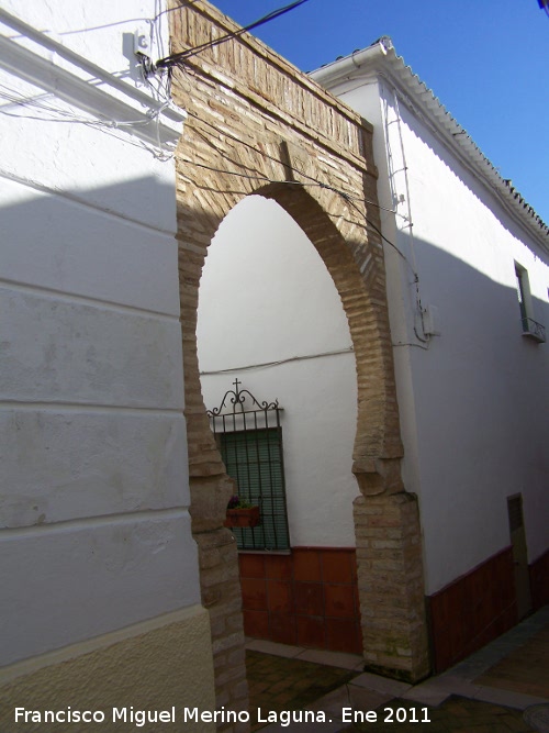 Judera de Arjona - Judera de Arjona. Arco de ladrillo