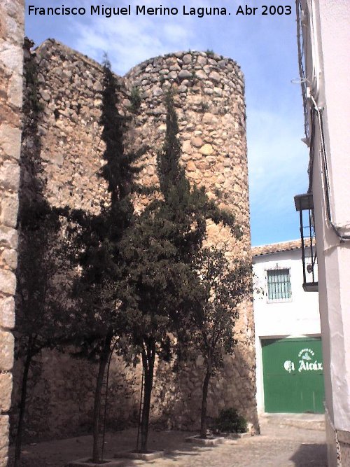 Castillo de Doa Menca - Castillo de Doa Menca. Torren circular esquinero