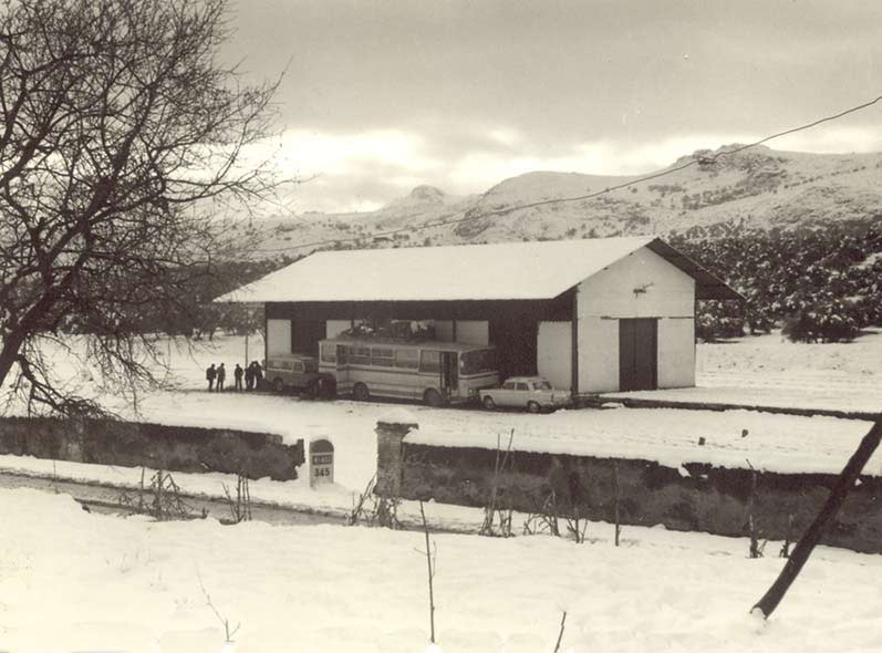 Estacin de Luque - Estacin de Luque. Nevada de 1965