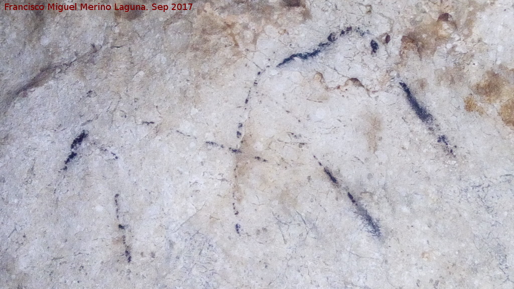 Pinturas rupestres de la Cueva de los Murcilagos - Pinturas rupestres de la Cueva de los Murcilagos. Restos y oculado