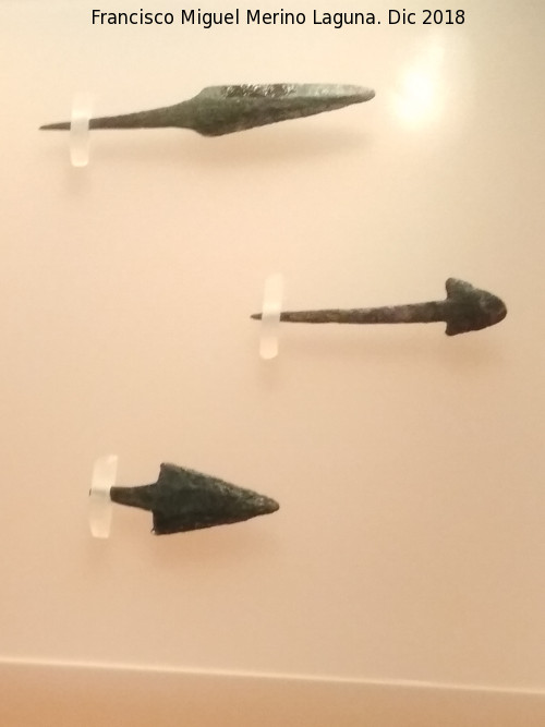Motilla del Azuer - Motilla del Azuer. Puntas de flecha. Museo Comarcal de Daimiel