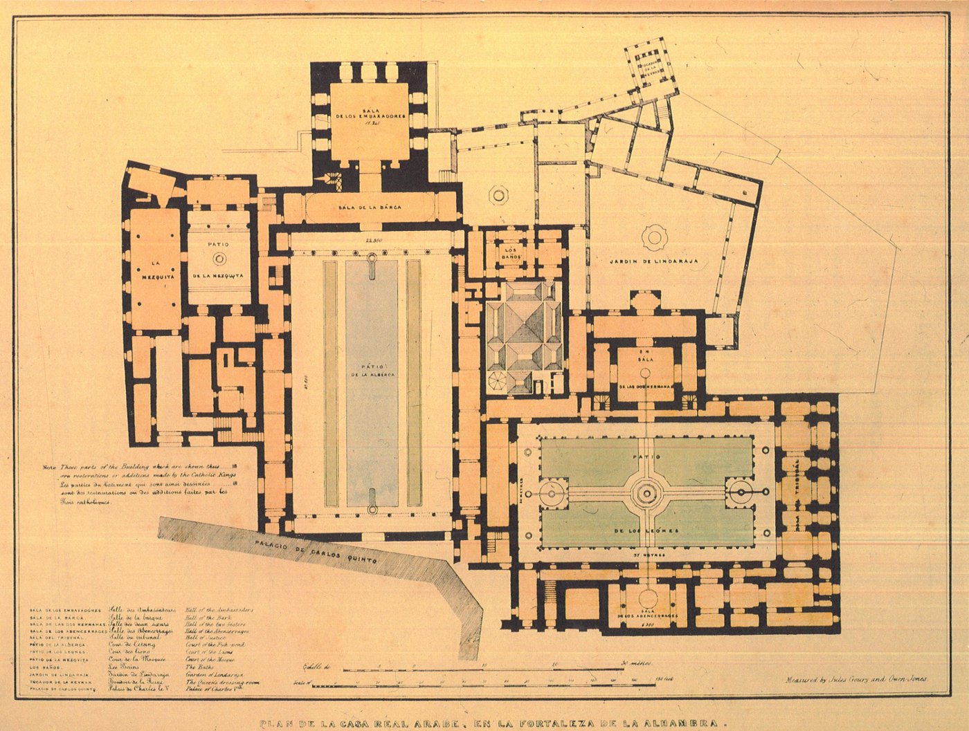 Alhambra - Alhambra. Plano antiguo