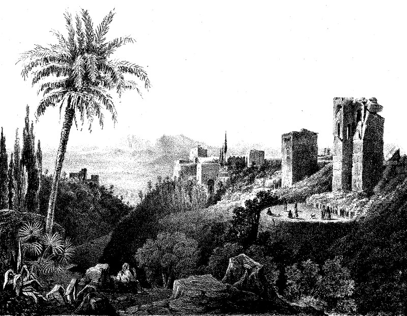 Alhambra - Alhambra. Dibujo de F. J. Parcerisa 1850
