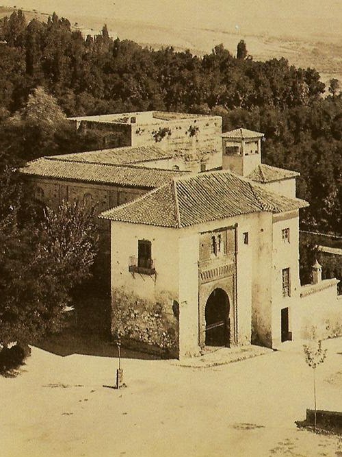 Alhambra. Puerta del Vino - Alhambra. Puerta del Vino. Foto antigua