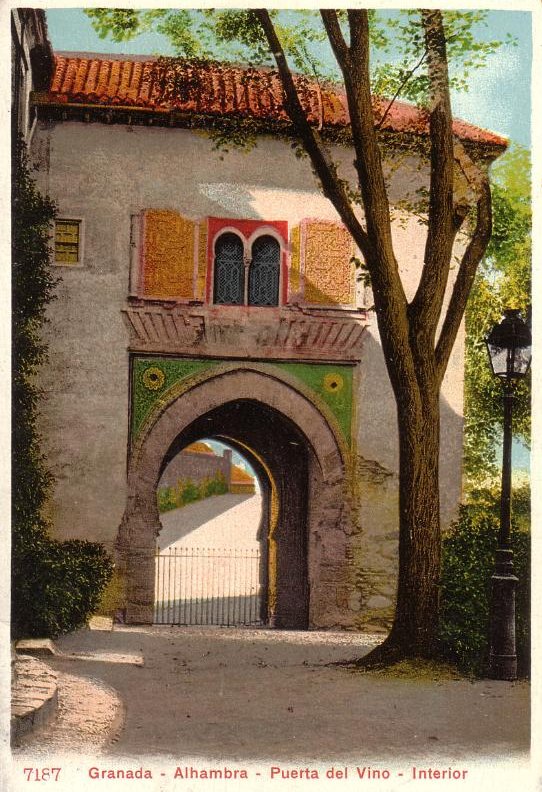 Alhambra. Puerta del Vino - Alhambra. Puerta del Vino. Foto antigua