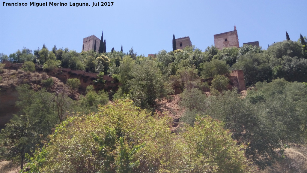 Alhambra. Alcazaba - Alhambra. Alcazaba. Desde el Darro