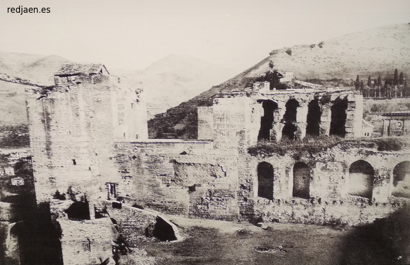 Alhambra. Alcazaba - Alhambra. Alcazaba. Foto de Clifford 1854. Antes de la reconstruccin