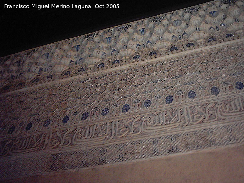 Alhambra. Mexuar - Alhambra. Mexuar. Decoracin con policroma original