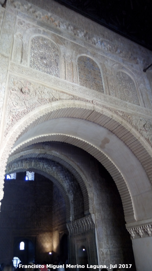 Alhambra. Sala de la Barca - Alhambra. Sala de la Barca. Puerta de acceso al Saln de Embajadores