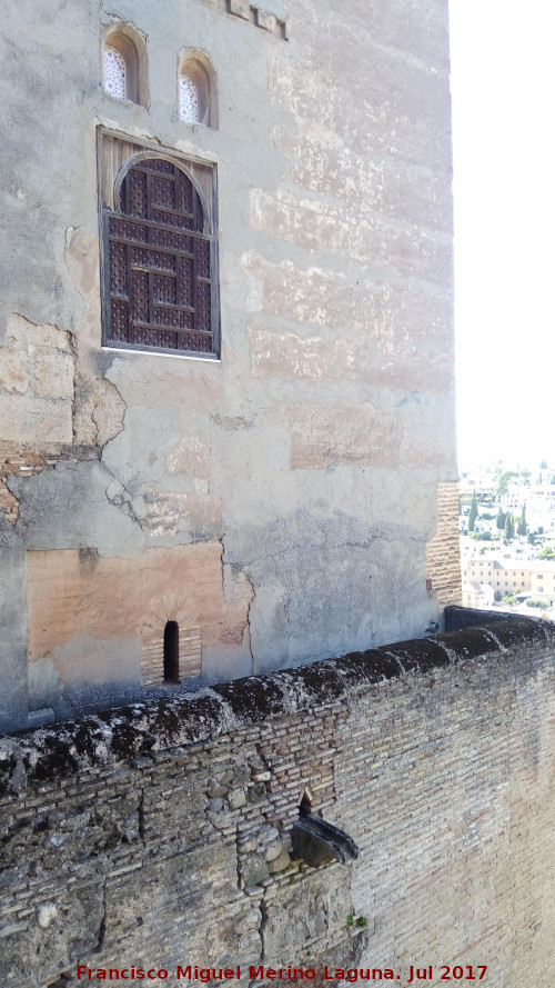 Alhambra. Torren de Comares - Alhambra. Torren de Comares. Terraza lateral