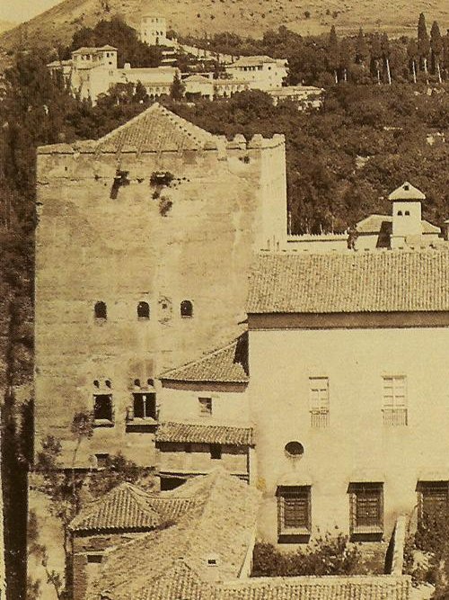 Alhambra. Torren de Comares - Alhambra. Torren de Comares. Foto antigua