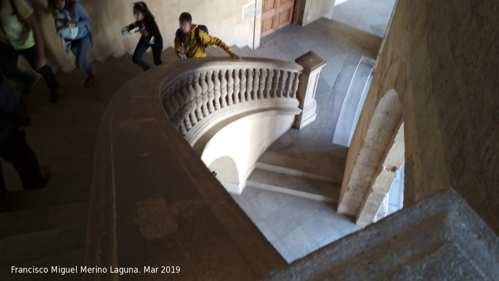 Alhambra. Palacio de Carlos V - Alhambra. Palacio de Carlos V. Escalera