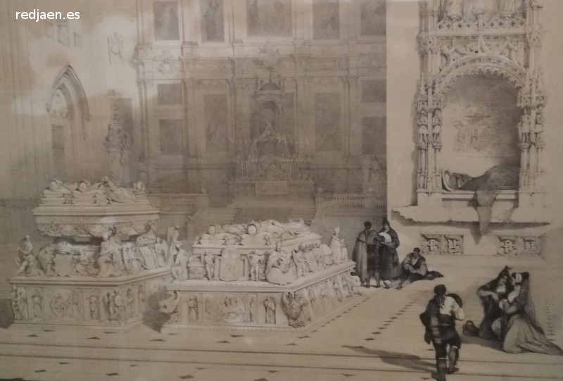Capilla Real - Capilla Real. Dibujo antiguo. Casa de los Tiros
