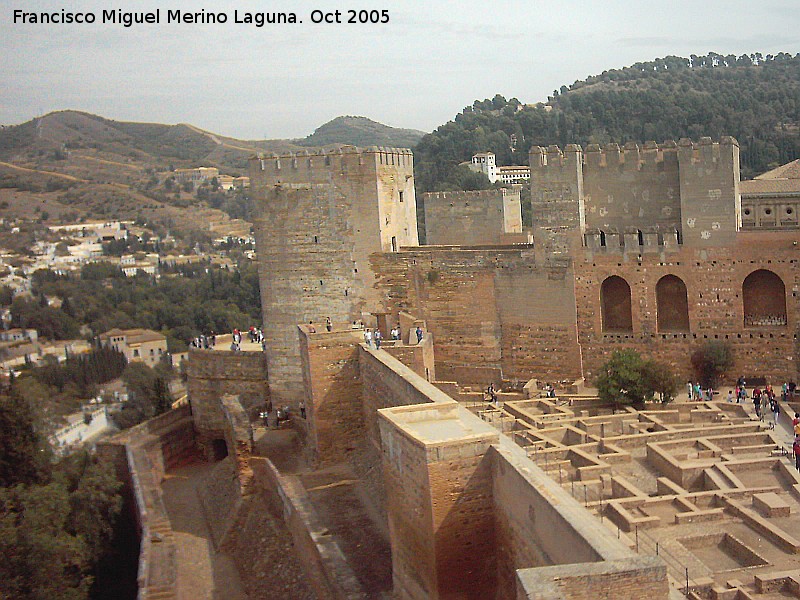 Alhambra. Murallas de la Alcazaba - Alhambra. Murallas de la Alcazaba. 