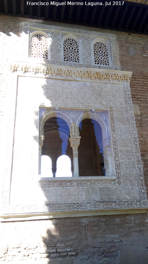 Alhambra. Oratorio del Partal - Alhambra. Oratorio del Partal. Ventana