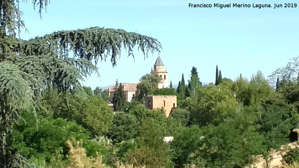 Alhambra. Iglesia de Santa Mara - Alhambra. Iglesia de Santa Mara. Desde el Carmen de los Mrtires